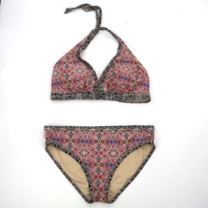 Swimsuits For All Halter Bikini Size L 12-14‎ Preppy Swim Resort Summer Beach